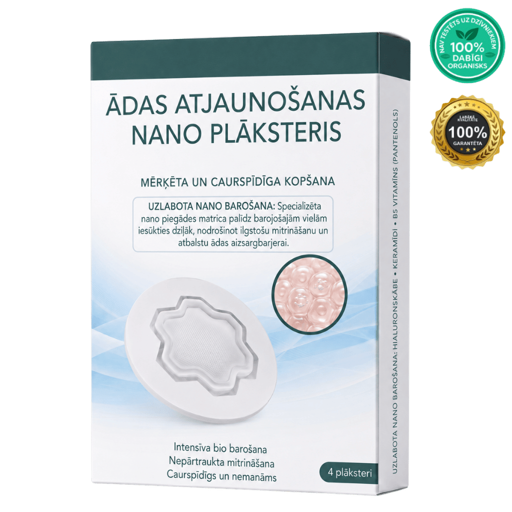 Nano plāksteris ādas atjaunošanai
