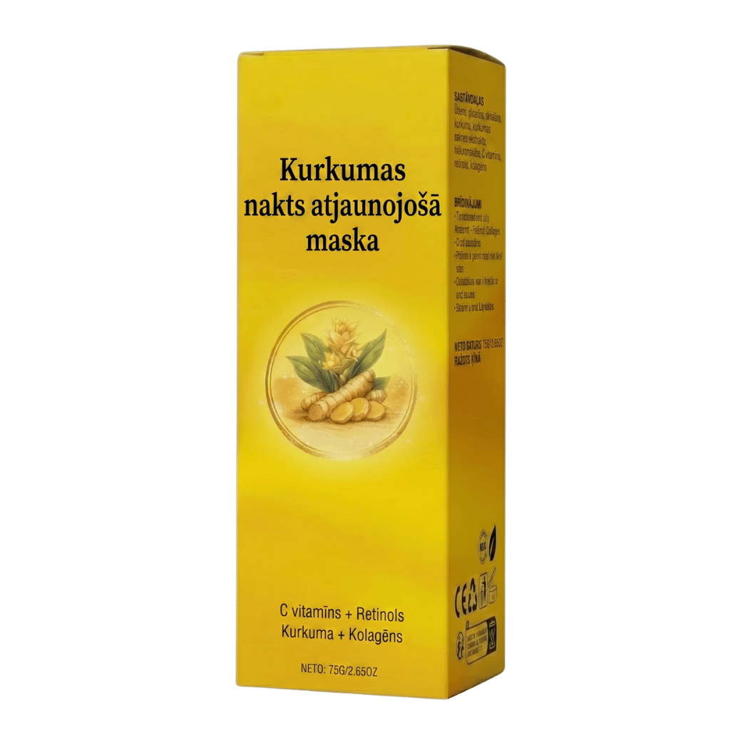 Luksusa kurkumas sejas maskas krēms