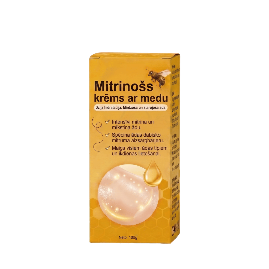 Premium mitrinošs krēms ar medu