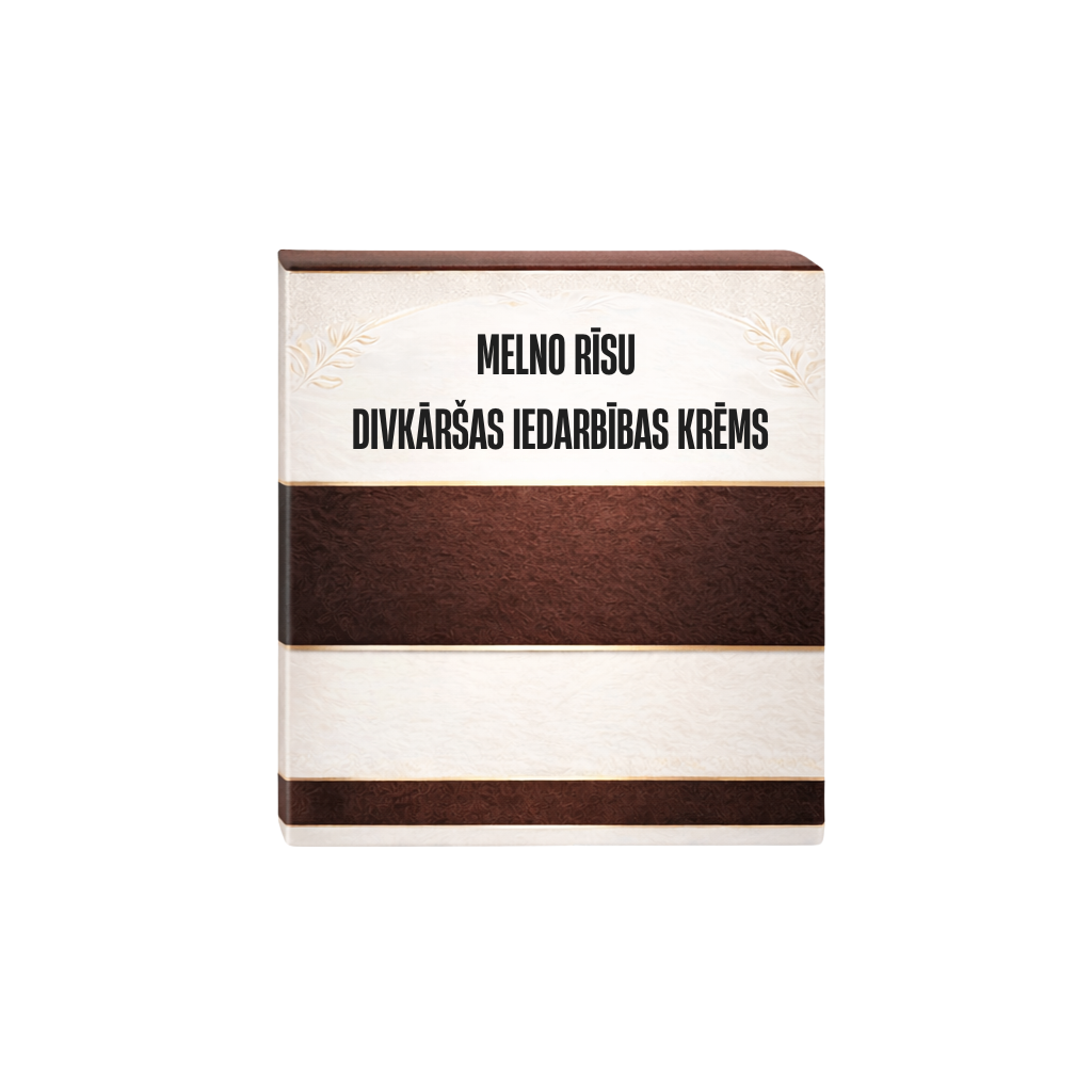 Melno rīsu divkāršas iedarbības krēms